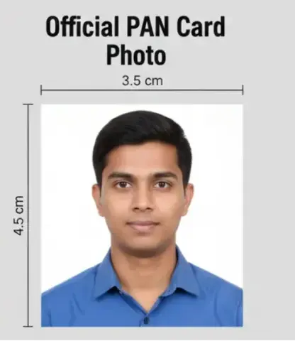 NSDL Official PAN Card Photo Size